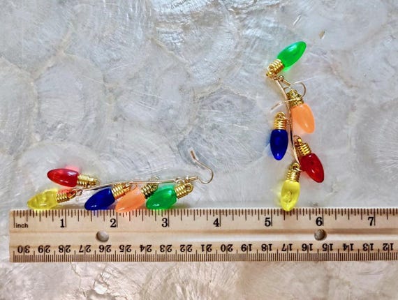 Christmas Tree Lights Festive Statement Earrings … - image 5
