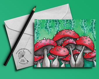 Greeting Card - Shroom Cluster