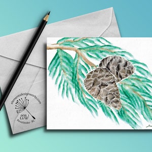 Greeting Card - Pinecones & Boughs