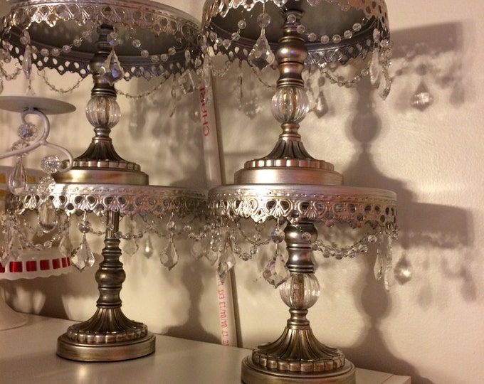 Chandelier Cake Stands Etsy
