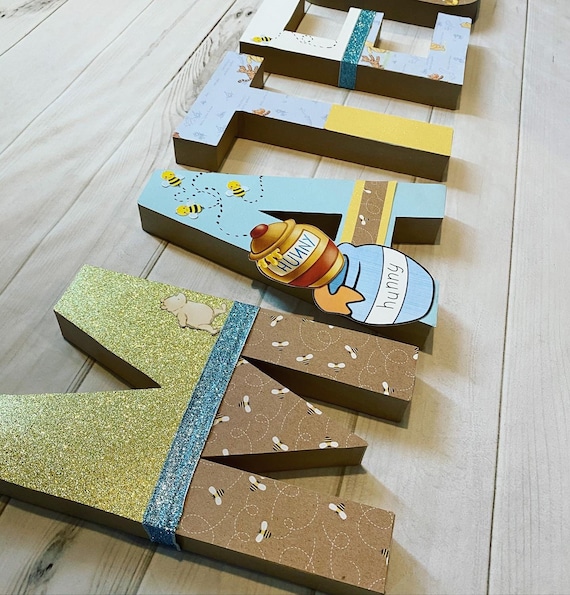 Classic Pooh Letters, Classic Winnie the Pooh Name - Etsy