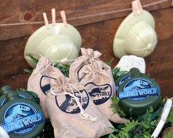 Dinosaur bags, Dinosaur party favor