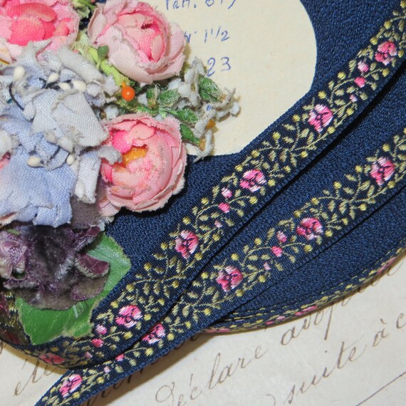 1Y FRANÇAIS bleu JACQUARD marine fleur tissée ruban rose Floral garniture rose ruban bleu jaune Olive blanc mariage noeud chapellerie chapeau gros grain Applique eada81 1Y FRANÇAIS bleu JACQUARD marine fleur tissée ruban rose Floral garniture rose ruban bleu jaune Olive blanc mariage noeud chapellerie chapeau gros grain Applique eada81