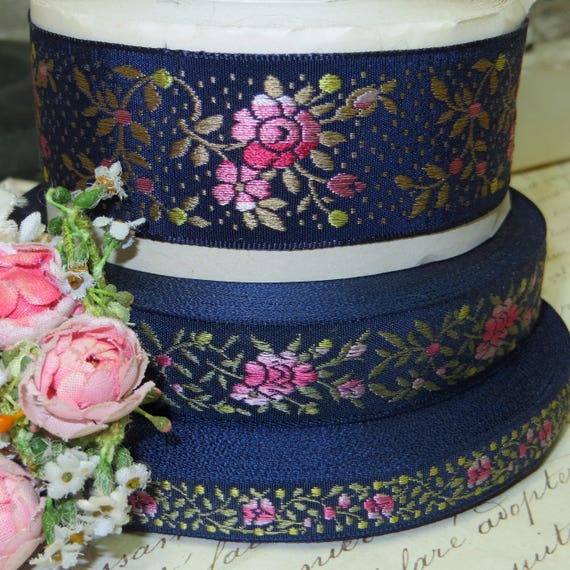 1Y FRANÇAIS bleu JACQUARD marine fleur tissée ruban rose Floral garniture rose ruban bleu jaune Olive blanc mariage noeud chapellerie chapeau gros grain Applique eada81 1Y FRANÇAIS bleu JACQUARD marine fleur tissée ruban rose Floral garniture rose ruban bleu jaune Olive blanc mariage noeud chapellerie chapeau gros grain Applique eada81