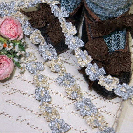 ROCOCO 3//8/" bows TRIM ROSETTES 1yd Made in France