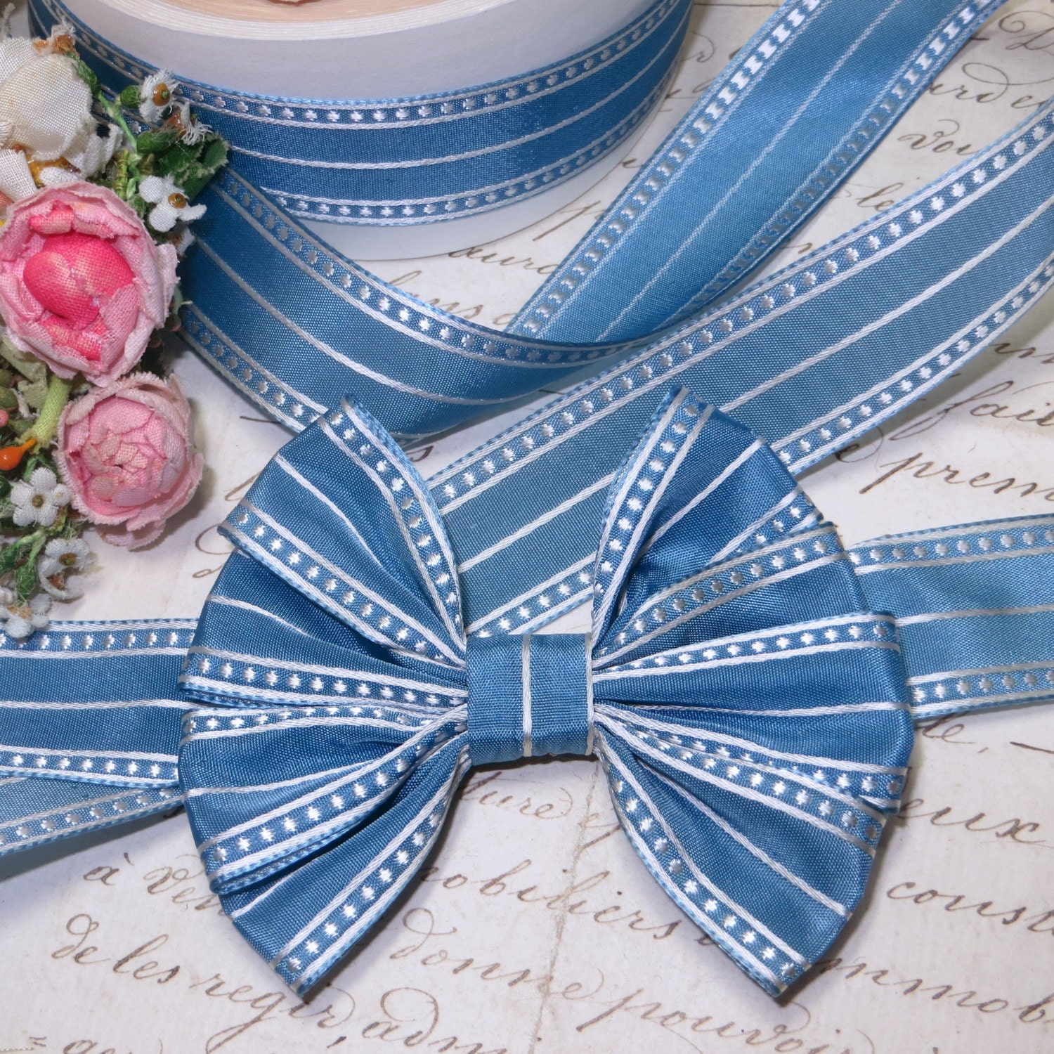 Ribbon Work Dress - Etsy