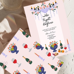 ELLA The Night Before Rehearsal Invitation for Wedding Party Dinner Rehearsal Template | Editable Rehearsal Dinner Invite Download for DIY