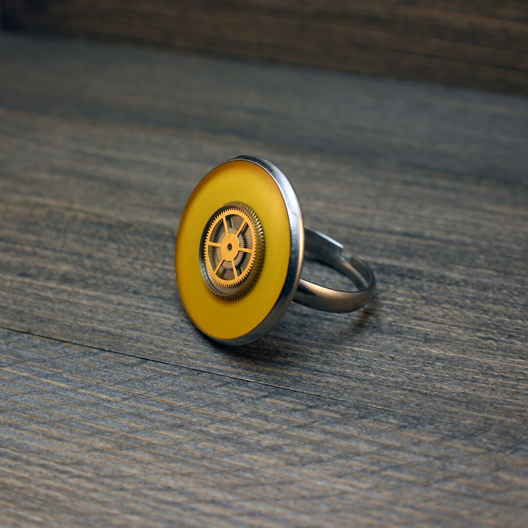 Steampunk Ring Watch Ring Stainless Steel Ring Watch Parts Etsy UK