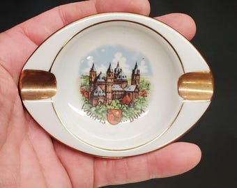 Worms Cathedral Worms Dom Souvenir Ashtray from Germany