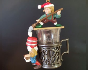 Vintage Enesco Coca Cola Coke Mini Action Musical Christmas Tree