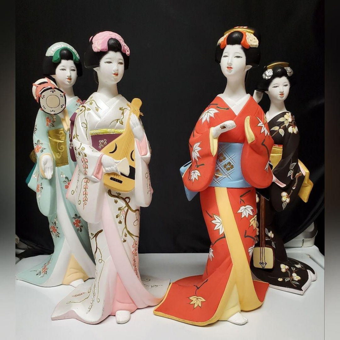 The Hamilton Collection Maiden Songs of the Seasons Hakata Dolls 1985 ...