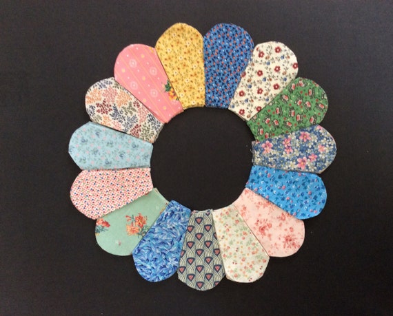 MAKES 8 SETS 3 INCH SIZE 106 DRESDEN PLATE TEMPLATES FOR PATCHWORK