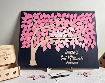 Magnetic Bar, Bat Mitzvah Guest Book Keepsake for Sweet 16, Quince