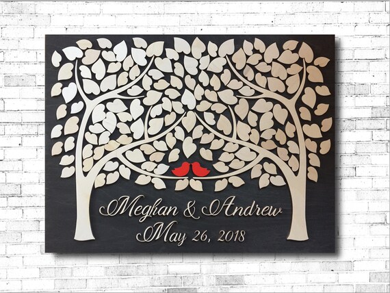 3D Wedding Guest Book Alternative Wood Two Families Become One Unique Wedding Tree Guest Book Wood Rustic Sign In Guestbook Alternative Il_570xn