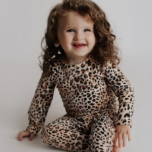 Leopard Print Baby & Toddler Jammies Kids Pjs and Lougewear image 1