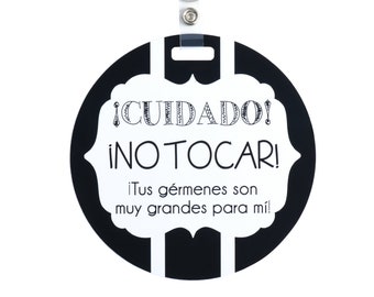 Spanish & English Tag - (Baby Safety Sign, Newborn, Baby Car Seat Tag, Stroller Tag)