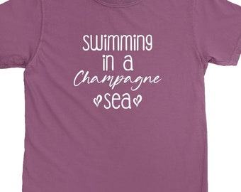 Swimming In A Champagne Sea Taylor Inspired Relaxed Fit T-Shirt Eras Tour