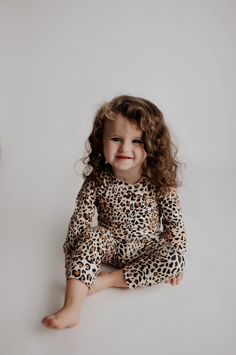 Leopard Print Baby & Toddler Jammies Kids Pjs and Lougewear image 4