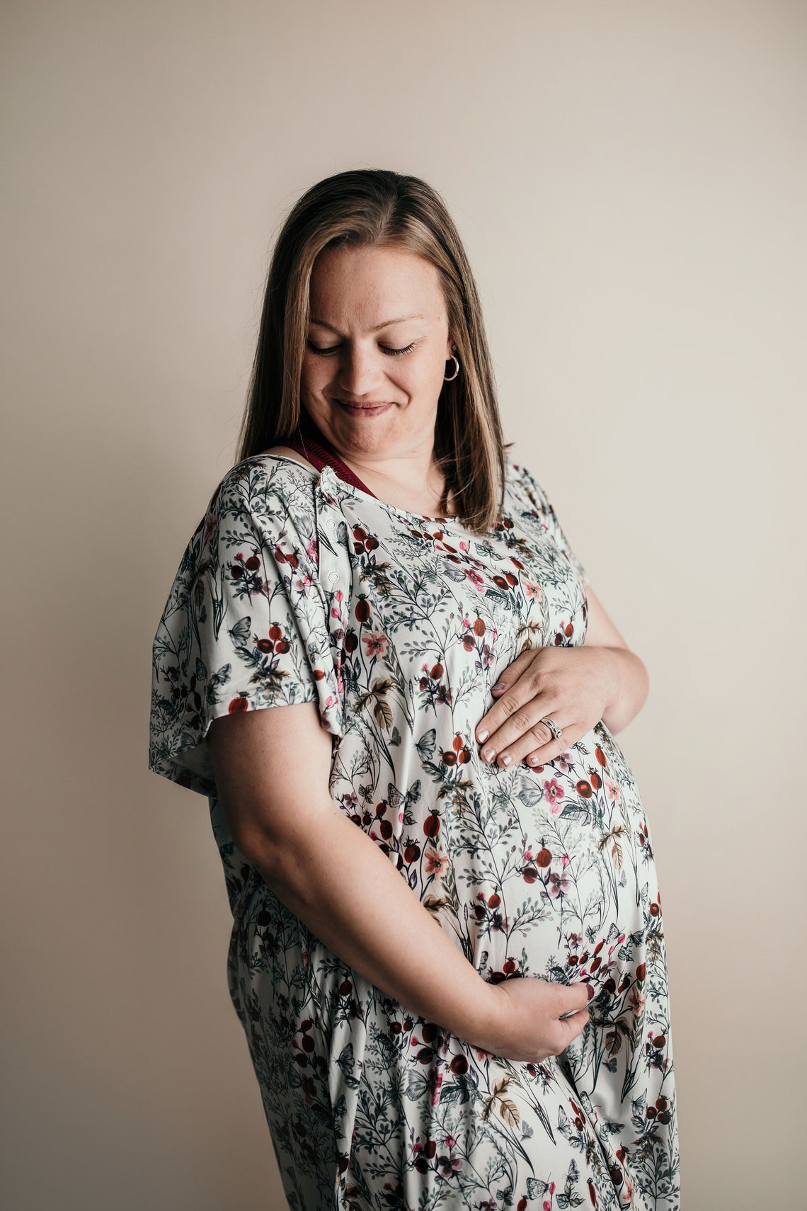 Labor and Delivery Hospital Gown Maternity Gown Etsy