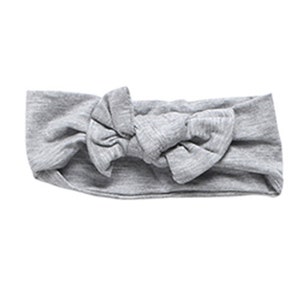 Ultra Soft Newborn Headband and Knotted Bow image 4