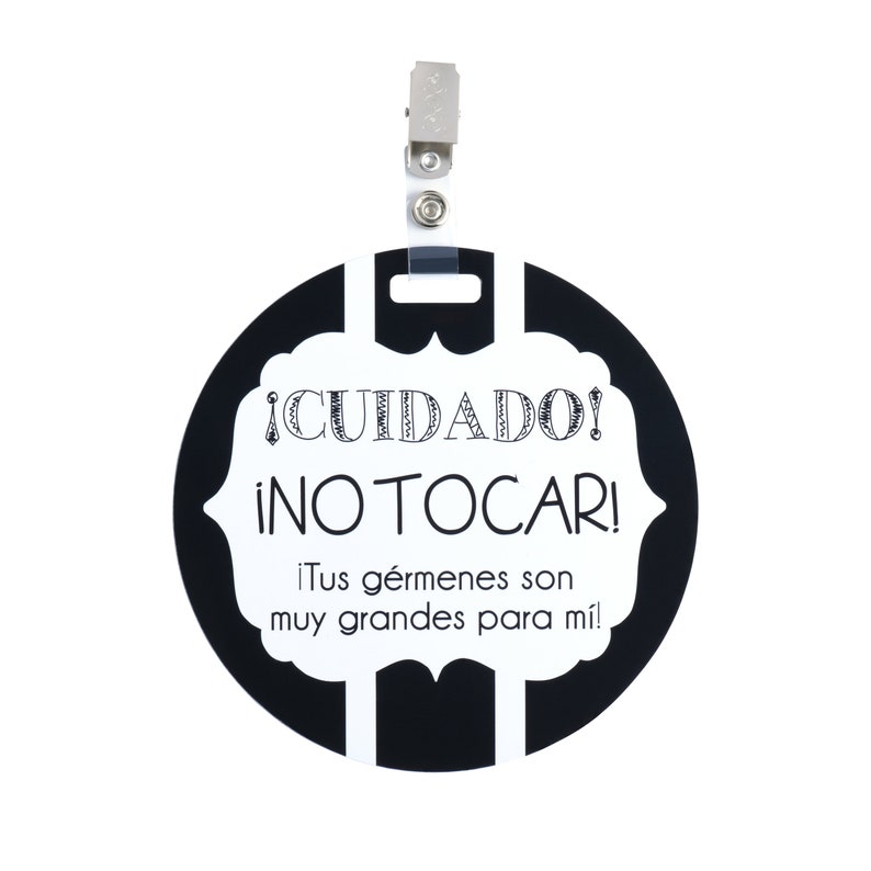 Spanish & English Tag Baby Safety Sign, Newborn, Baby Car Seat Tag, Stroller Tag image 1