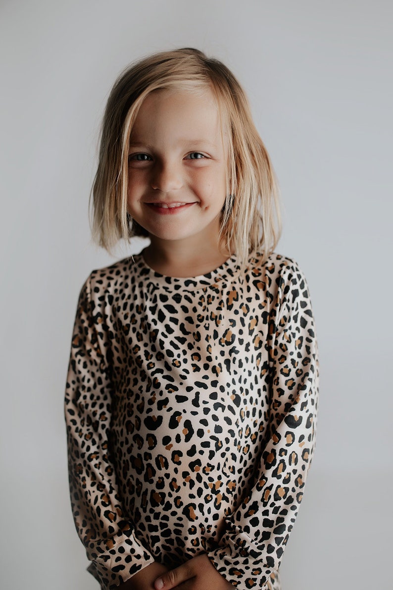 Leopard Print Baby & Toddler Jammies Kids Pjs and Lougewear image 8