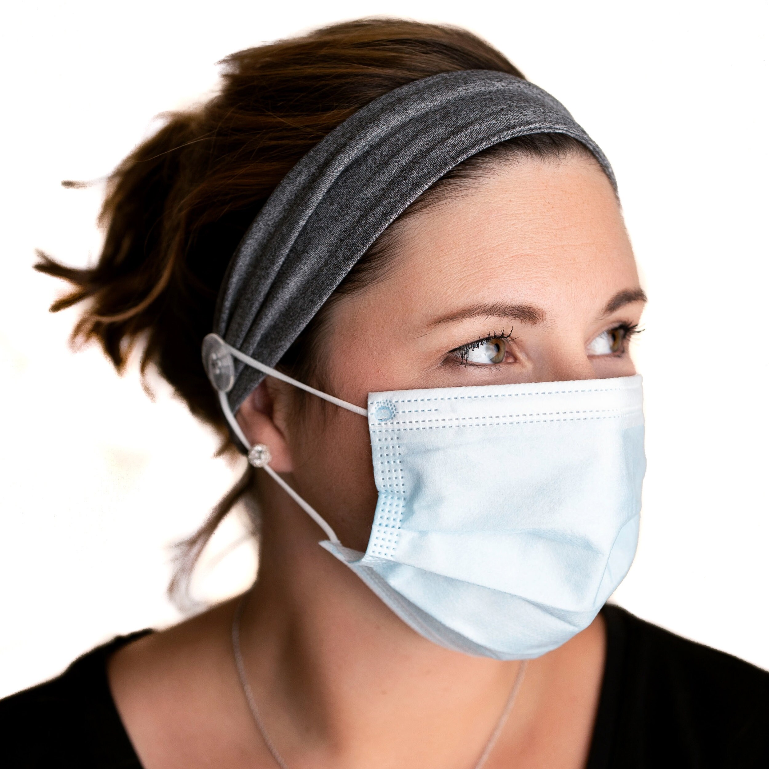 headband mask holder