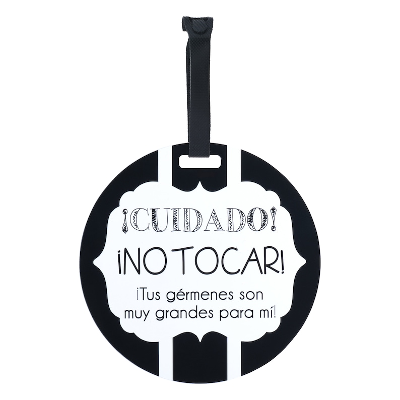 Spanish & English Tag Baby Safety Sign, Newborn, Baby Car Seat Tag, Stroller Tag image 2