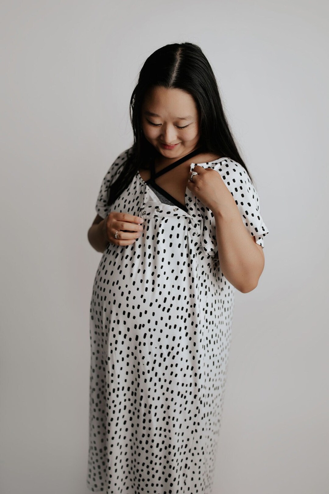 Labor and Delivery Hospital Gown Maternity Gown Nursing Gown Dress