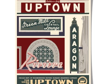 Uptown (Chicago Neighborhood) WPA-Inspired Poster