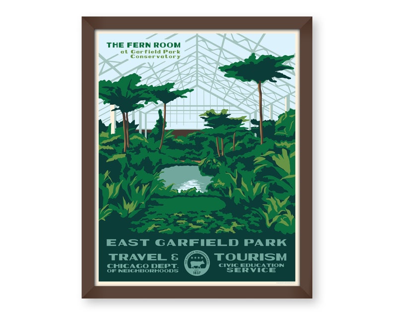 East Garfield Park Chicago Neighborhood WPA-Inspired Poster image 1