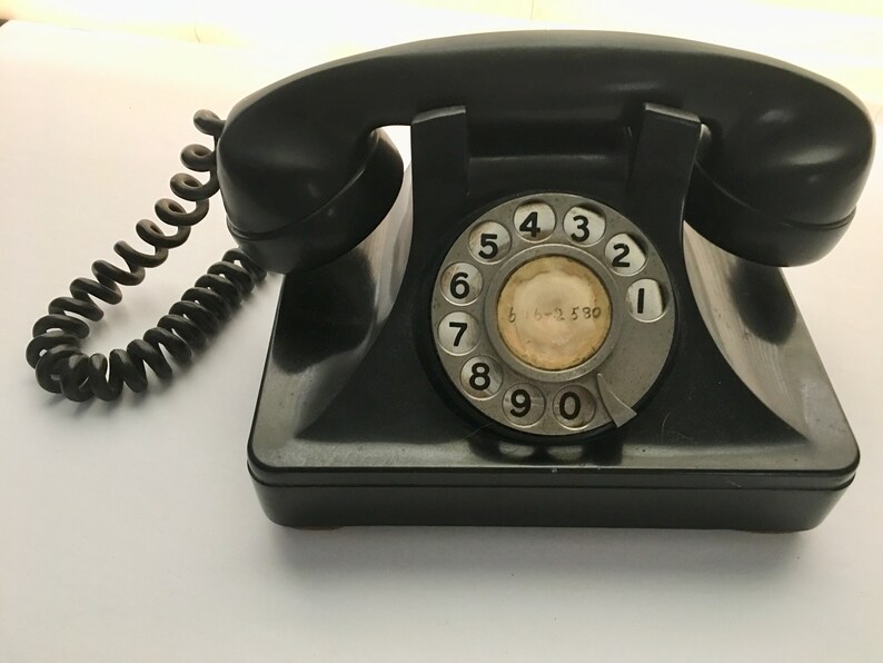 Antique Rotary Desk Telephone Etsy