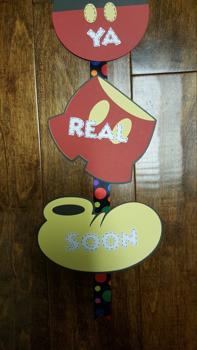Mickey Mouse See Ya Real Soon Banner | Etsy