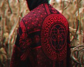 Pashmina DREAM AWAKE Crimson Rave Pashmina Festival Pashmina Festival Shawl Rave Scarf Rave Outfit Rage Nation