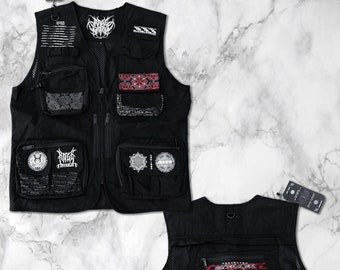 PROTECTED By INTENT V1 • Red/Black• Reflective Tactical Vest