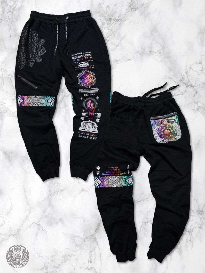 Boundless Union V2 SPECTRUM Premium Joggers // Joggers w/ Hidden Pocket // Sacred Geometry Clothing // image 5