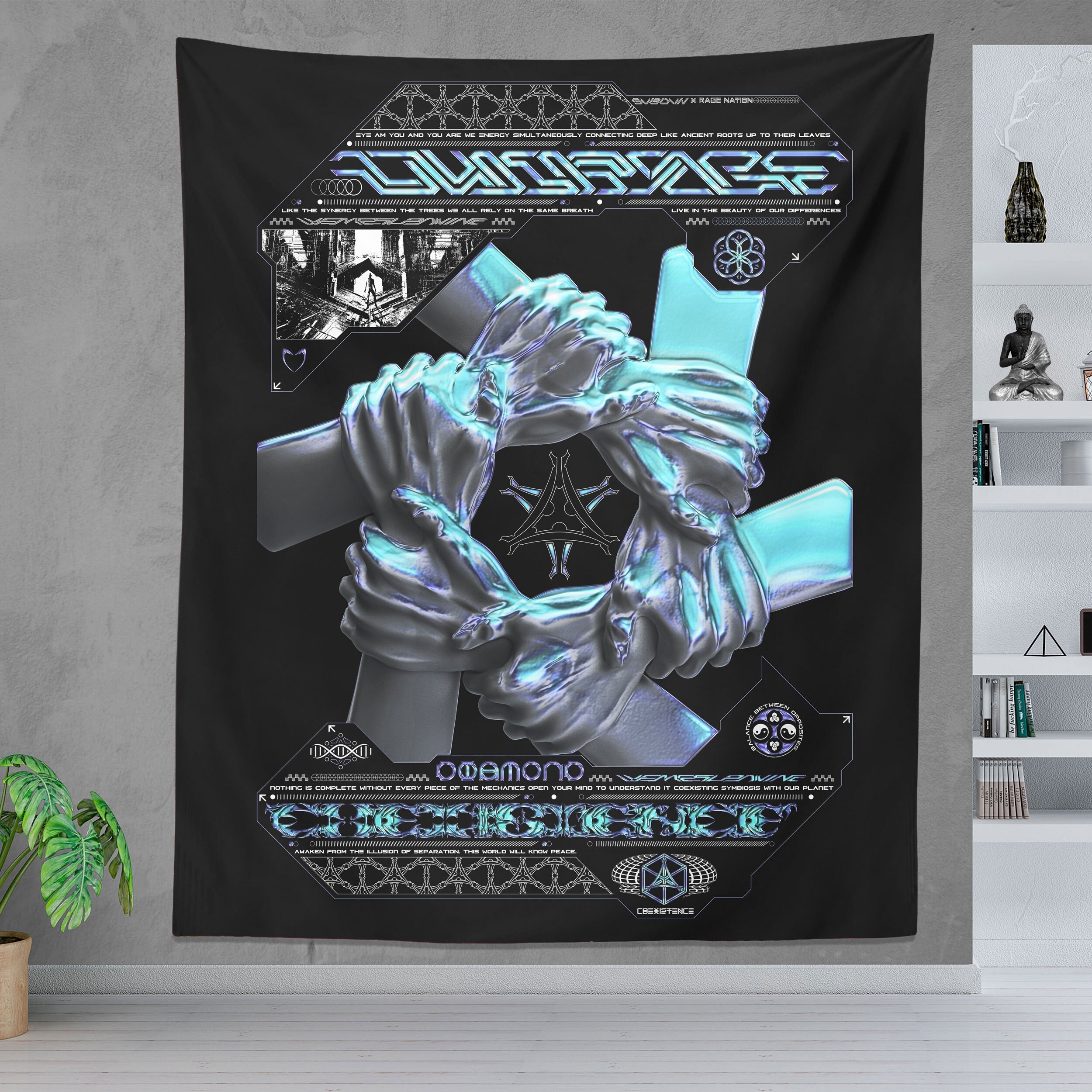 COEXIST V2 • SVBDVN x Rage NATION • Wandbehang