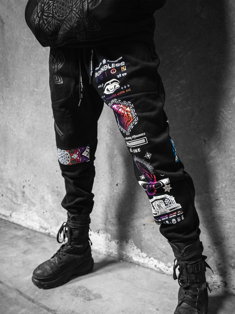 Boundless Union V2 SPECTRUM Premium Joggers // Joggers w/ Hidden Pocket // Sacred Geometry Clothing // image 4