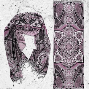 HARMONY HEALS • PINK •  Double-Layered Pashmina Festival Shawl / Festival Pashmina / Festival Scarf