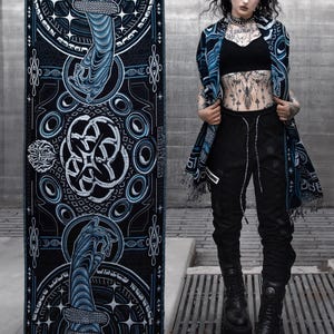 THE RAVE •  Electric Blue •  Double-Layered Pashmina Festival Shawl / Festival Pashmina / Festival Scarf