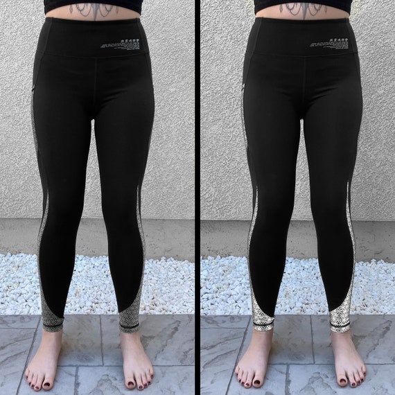 SILVER SEQUENCE • Reflective Yoga Pants / Leggings