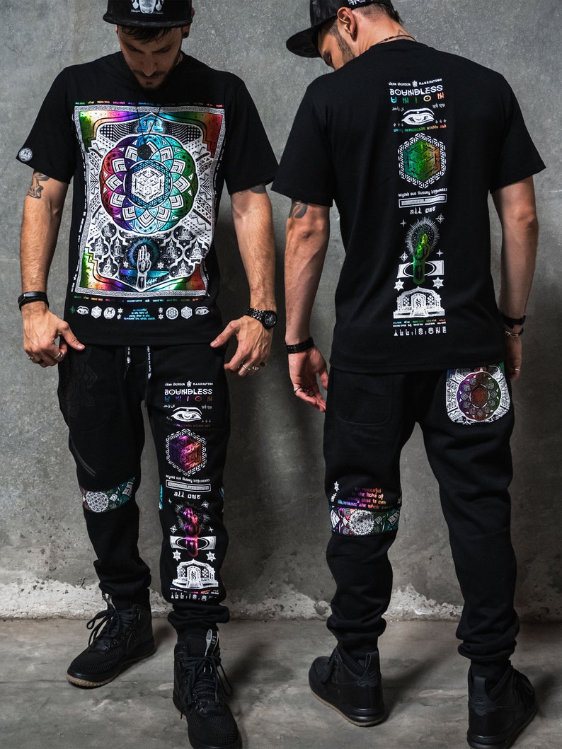 Boundless Union V2 SPECTRUM Premium Joggers // Joggers w/ Hidden Pocket // Sacred Geometry Clothing // image 1