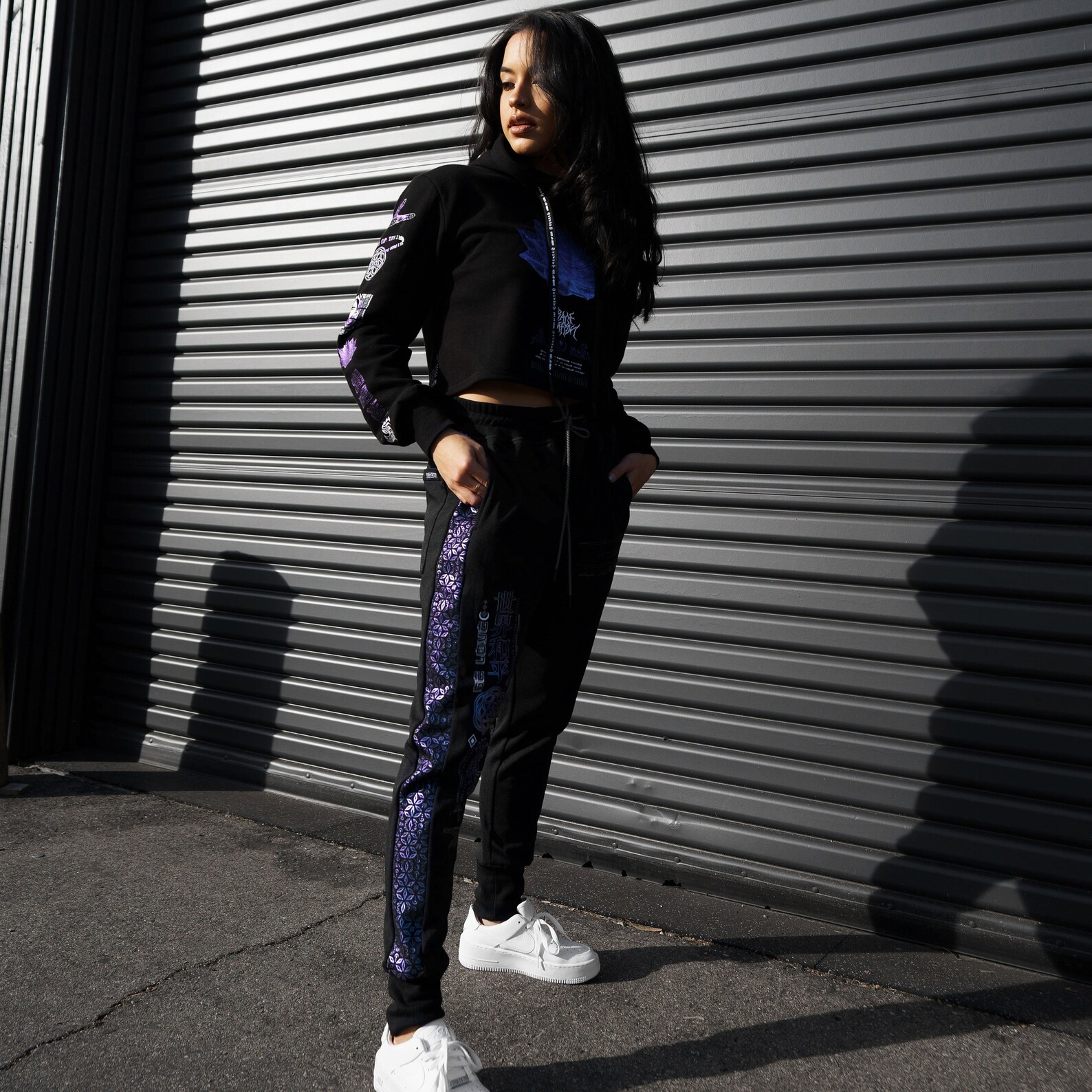 iridescent joggers