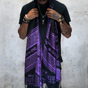 LOVE Is LAW • INDIGO // Festival Pashmina / Festival Shawl / Festival Scarf / Pashmina Festival / Festival Clothing / Rave