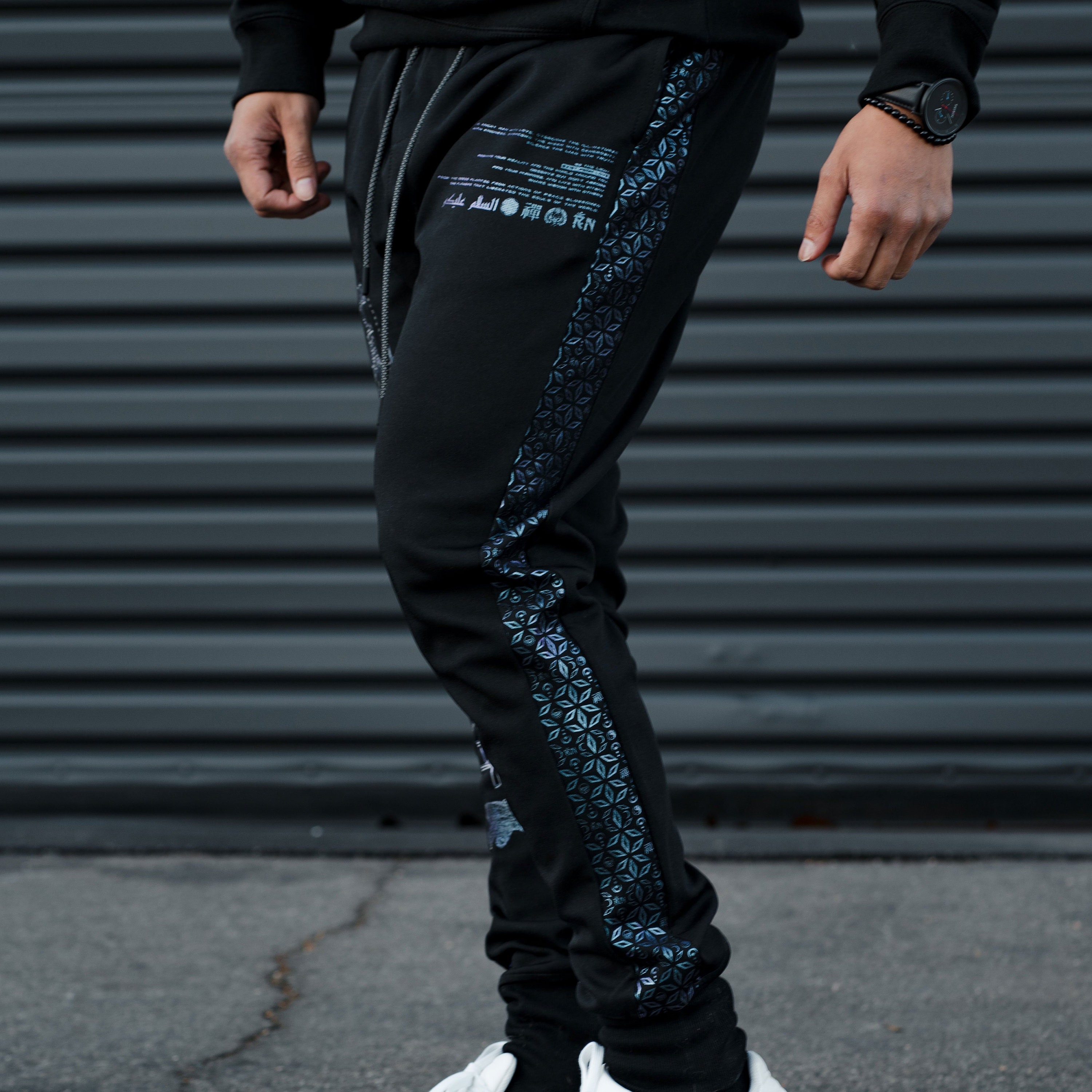 iridescent joggers