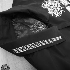 EVOLVE The MIND Waterproof Button-Up Windbreaker AR Activated // Sacred Geometry Jacket // Festival Apparel // Streetwear // Unisex / image 7