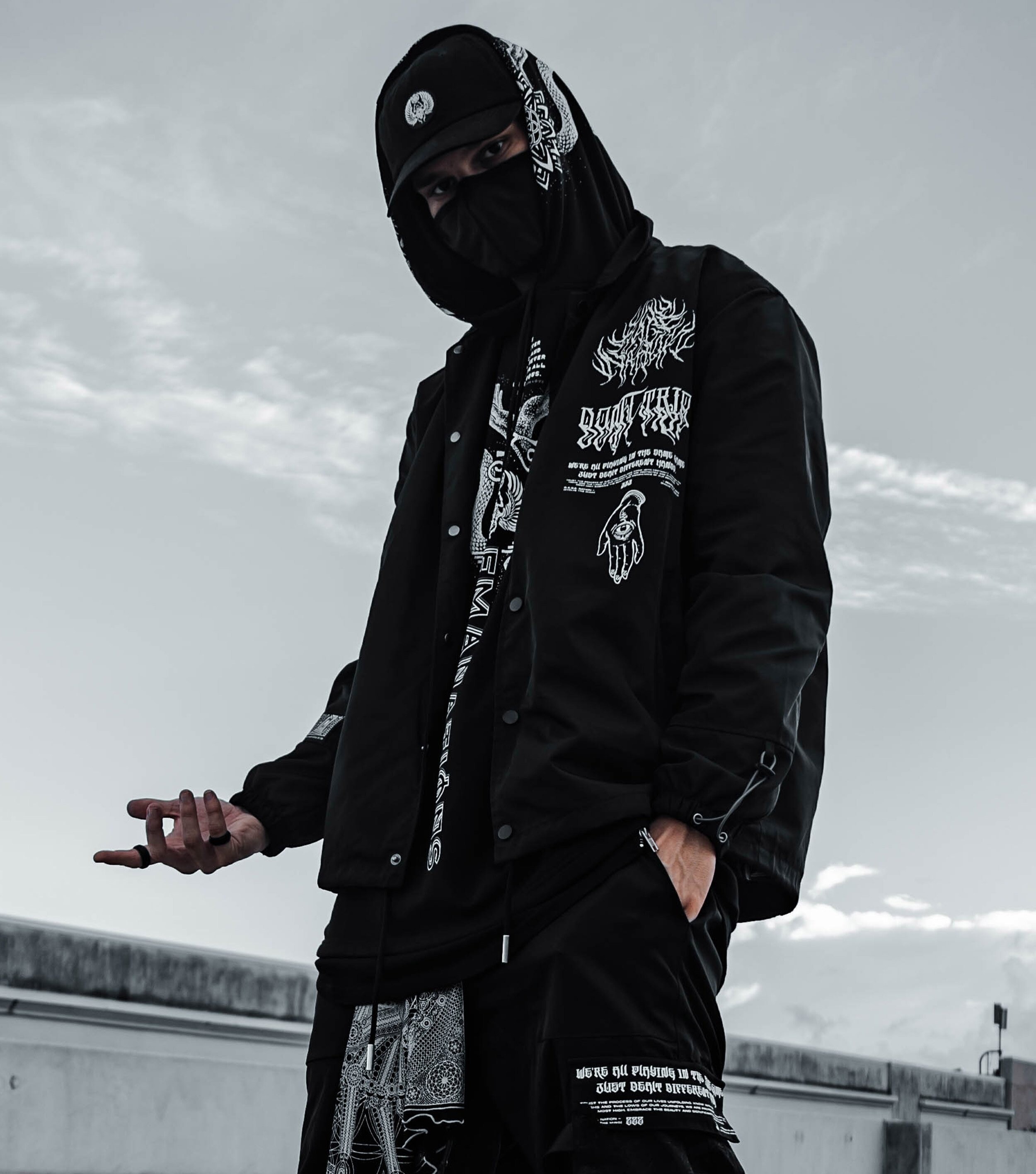 EVOLVE the MIND • Waterproof Button-up Windbreaker • AR