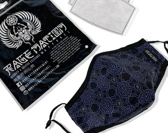 DHARMA V2 AMETHYST • Face Mask + Filters / Face Mask / Face Mask Washable / Face Mask With Filter / Face Mask With Nose Wire / Face Shield