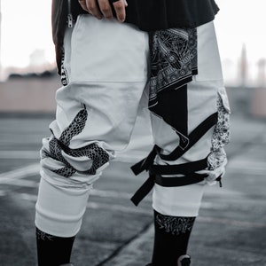 DON&#39;T TRIP V2 • DESIGN 002 • Tactical Joggers // Joggers w/ Pocket // Streetwear Clothing / All Year Festival Clothing / Joggers With Straps