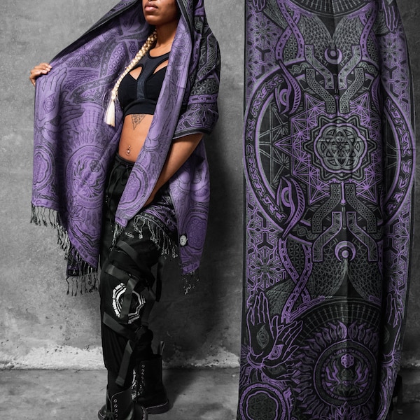 PROTECTED By INTENT • LAVENDER • Festival Shawl / Festival Pashmina / Festival Shawl / Festival Scarf / Pashmina Festival